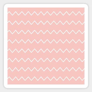 Minimal Coral Chevron Pattern Magnet